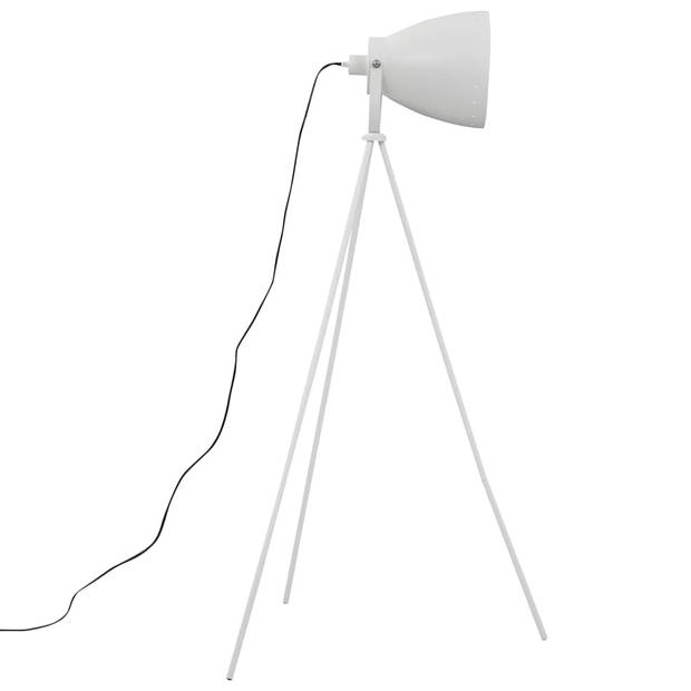 The Living Store Staande Lamp - Moderne Vloerlamp - Statiefvoet - Ovale Lampenkap - Verstelbare Kap - 70x74x146cm