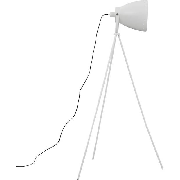 The Living Store Staande Lamp - Moderne Vloerlamp - Statiefvoet - Ovale Lampenkap - Verstelbare Kap - 70x74x146cm