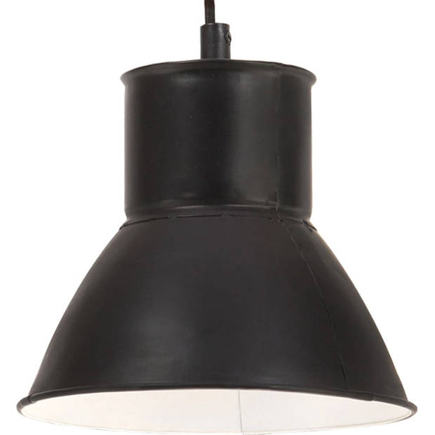 The Living Store Hanglamp Industrieel Zwart - 120cm - E27 fitting