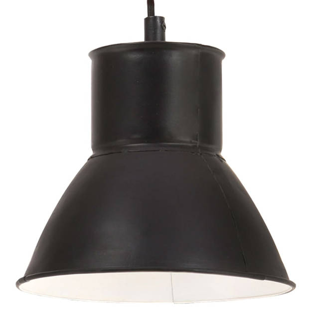 The Living Store Hanglamp Industrieel Zwart - 120cm - E27 fitting