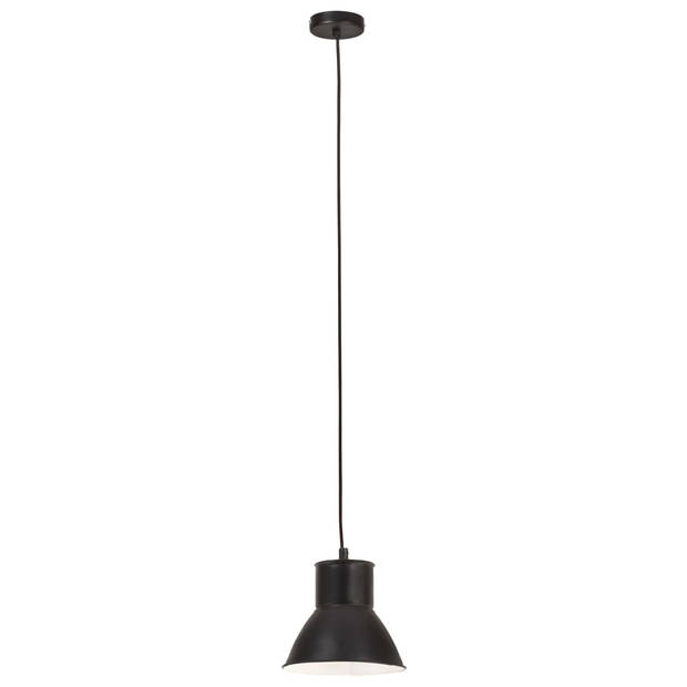 The Living Store Hanglamp Industrieel Zwart - 120cm - E27 fitting