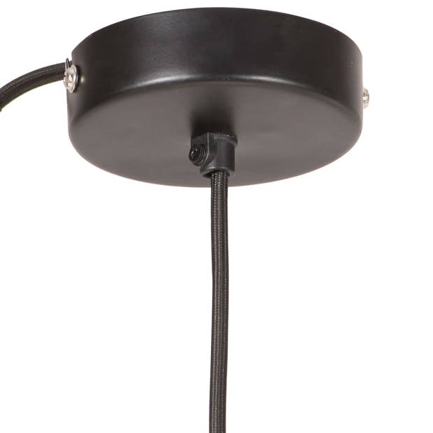 The Living Store Hanglamp Industrieel Zwart - 120cm - E27 fitting