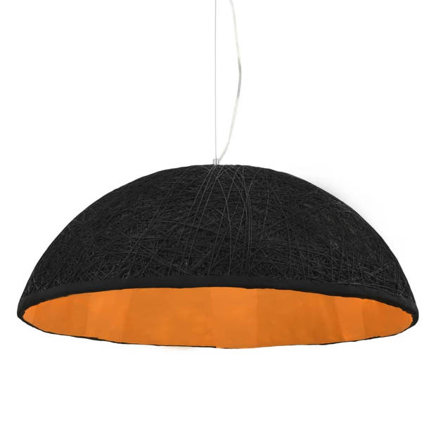 The Living Store Hanglamp Kraftpapier - 70 x 30 cm - zwart en goud