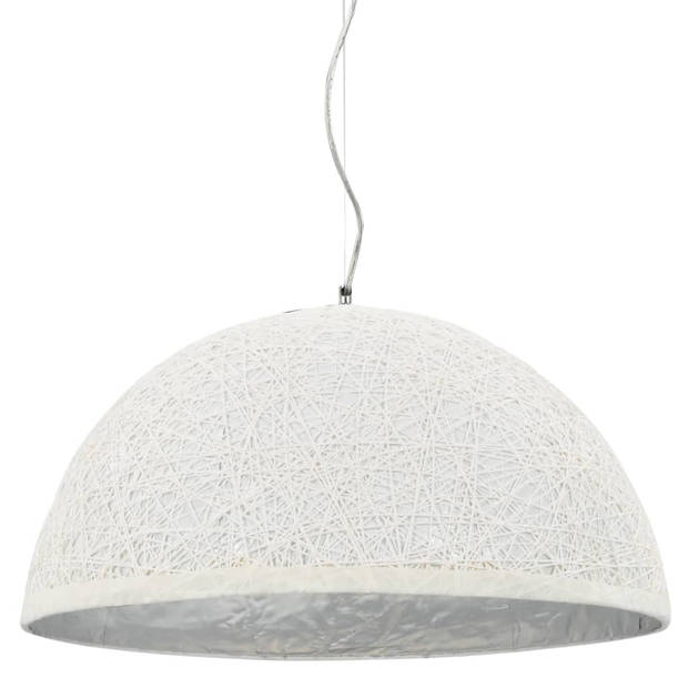 The Living Store Hanglamp Vogelnest - Kraftpapier - Zilver - 50 x 25 cm - E27 fitting