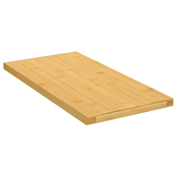 The Living Store Wandplank Rustieke Stijl - 40x20x1.5 cm - Bamboe - Extra opbergruimte - Eenvoudig schoon te maken