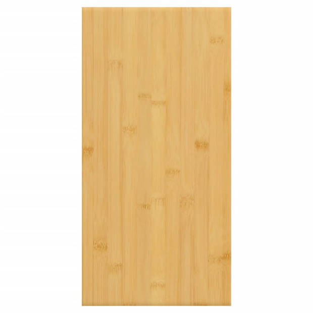 The Living Store Wandplank Rustieke Stijl - 40x20x1.5 cm - Bamboe - Extra opbergruimte - Eenvoudig schoon te maken