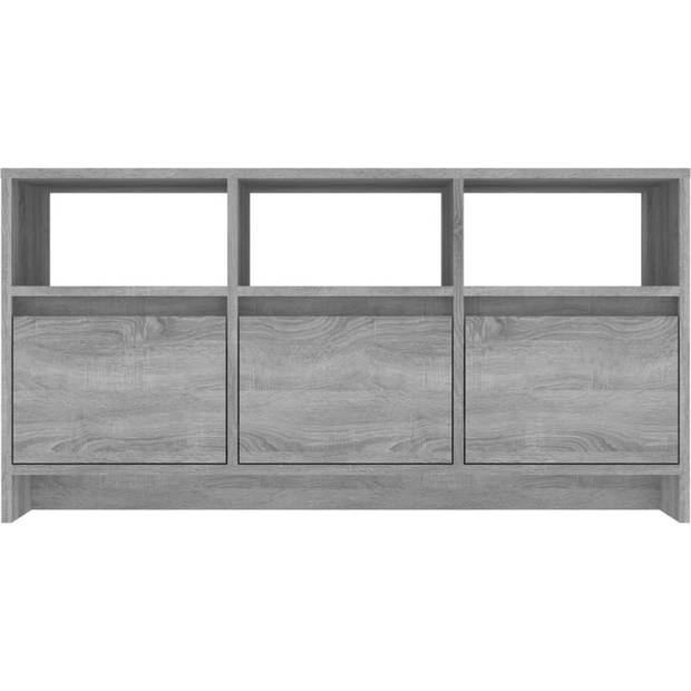 The Living Store Televisiemeubel - Grijs sonoma eiken - 102 x 37.5 x 52.5 cm