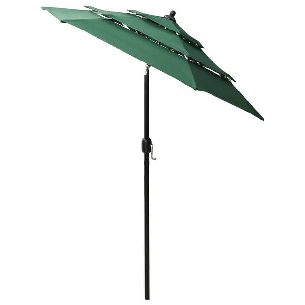 The Living Store Parasol Deluxe - 200 x 228 cm (ø x H) - Groen