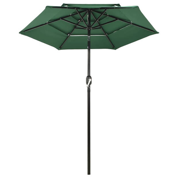 The Living Store Parasol Deluxe - 200 x 228 cm (ø x H) - Groen