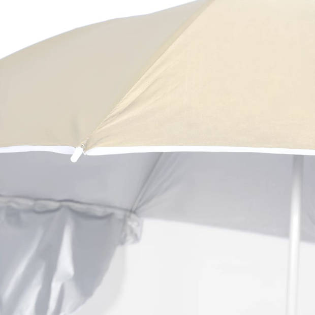 The Living Store Strandparasol - Strandaccessoires - Afmetingen- 190 x 202/218 cm - Zonwerende coating - Inclusief 2