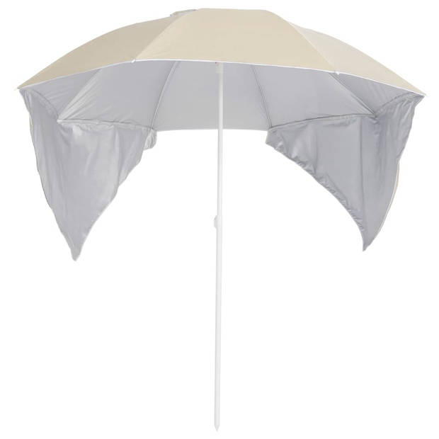 The Living Store Strandparasol - Strandaccessoires - Afmetingen- 190 x 202/218 cm - Zonwerende coating - Inclusief 2