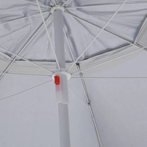 The Living Store Strandparasol - Strandaccessoires - Afmetingen- 190 x 202/218 cm - Zonwerende coating - Inclusief 2