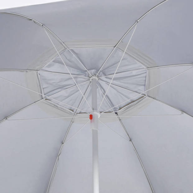 The Living Store Strandparasol - Strandaccessoires - Afmetingen- 190 x 202/218 cm - Zonwerende coating - Inclusief 2