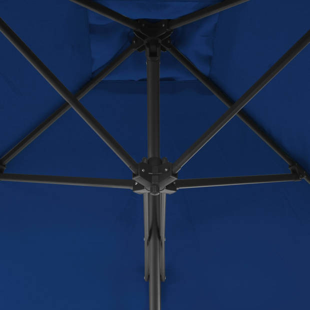 The Living Store Parasol Luxe - Blauw - 300 x 230 cm - UV-beschermend