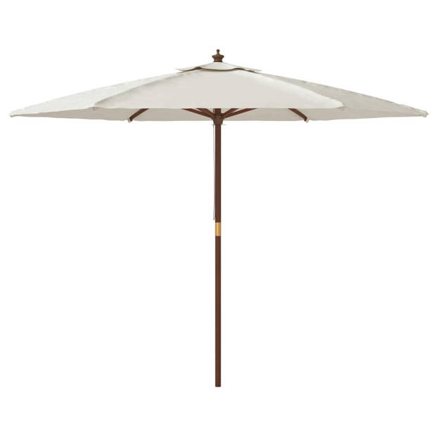 The Living Store Parasol - Massief hardhouten frame - 299 x 240 cm - UV-beschermend polyester