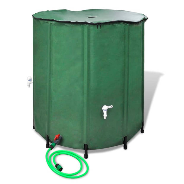 The Living Store Inklapbaar regenwatertank 750L - 100x100cm - UV-bestendig