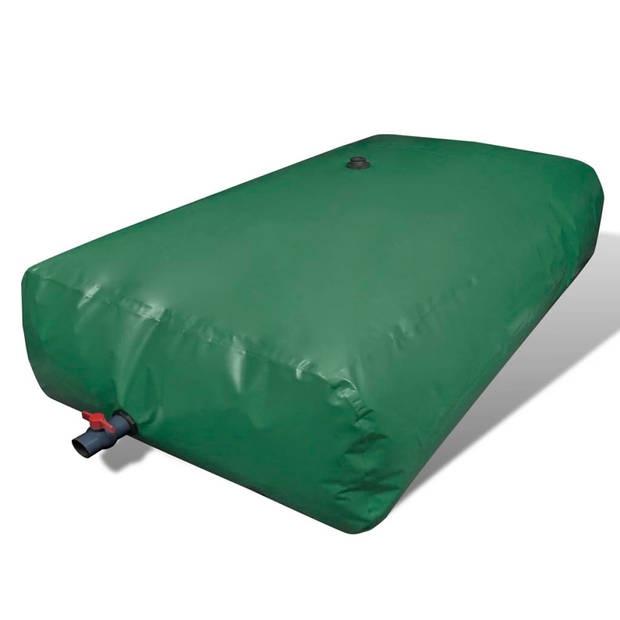 The Living Store Inklapbare Waterton - 3000L - PVC - Groen