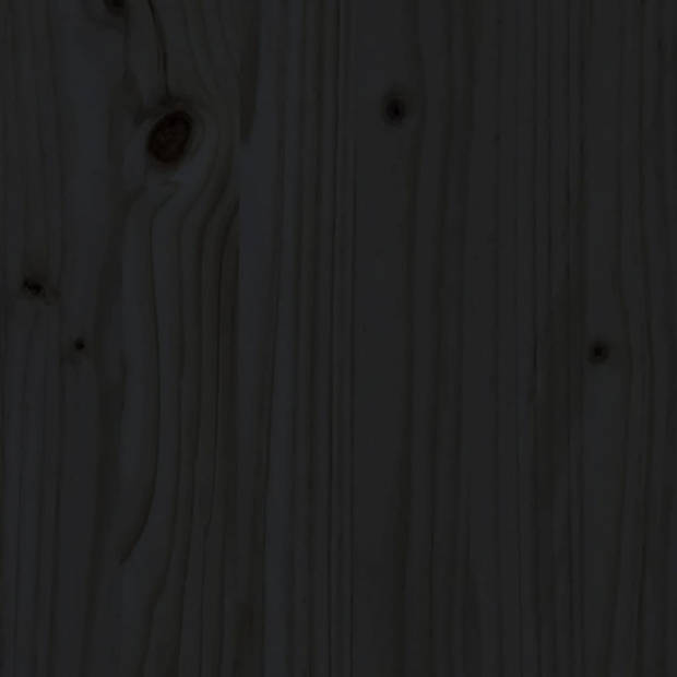 The Living Store 7-delige Loungeset met kussens massief hout zwart - Tuinset