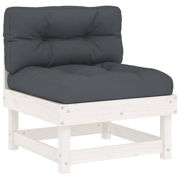 The Living Store Loungeset Massief Grenenhout - Tuin - 61 x 61 x 62 cm - Modulair