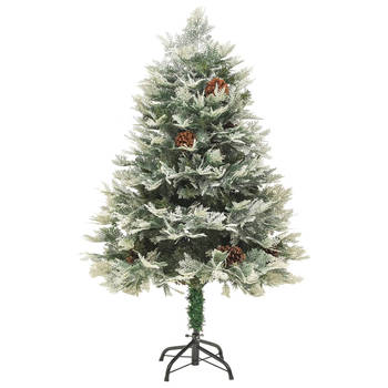 Blokker The Living Store Kerstboom PVC/PE - 120 cm - Met LEDs en scharniersysteem aanbieding