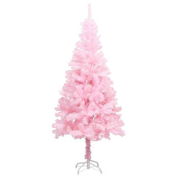 The Living Store Kunstkerstboom - Roze - 180 cm - Met LED-verlichting - Inclusief kerstballen en piek