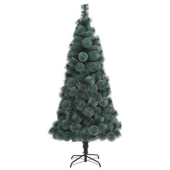 The Living Store Kunstkerstboom - groen PET - 180 cm - met stalen basis