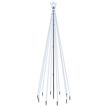 The Living Store LED Kerstboom - 310 koudwitte LEDs - 100 x 300 cm - USB - 8 functies