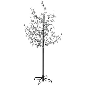 The Living Store LED-boom - kersenbloesem look - 43 x 43 x 150 cm - 120 LEDs - 8 lichteffecten - verstelbare takken -