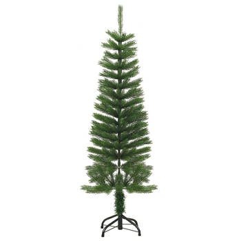 Blokker The Living Store Kerstboom - Smal Ontwerp - PE en Staal - 120 cm - Groen aanbieding