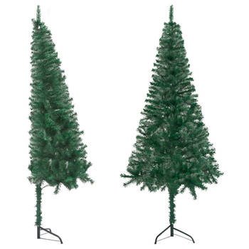 The Living Store Hoekkerstboom s Groen PVC - 240 cm - 525 uiteinden