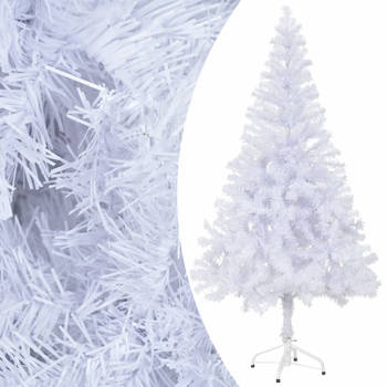 The Living Store Kerstboom Sneeuw Wit 120 cm - 230 takken - LED-verlichting