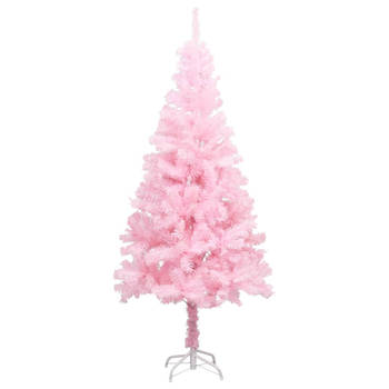 The Living Store Kunstkerstboom Roze - 150 cm - LED-verlichting - USB-aansluiting