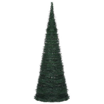 The Living Store Pop-up kerstboom Groen - 180 cm - PVC