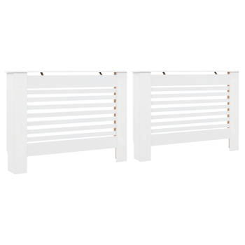 The Living Store Radiatorombouw - MDF - 112 x 19 x 81.5 cm - wit