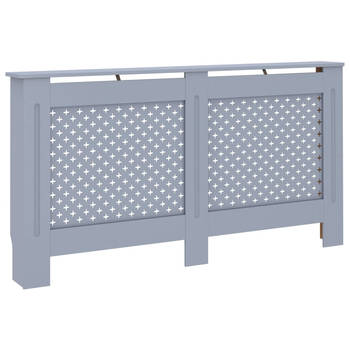 The Living Store Radiatorombouw - Antraciet - 152 x 19 x 81 cm - MDF