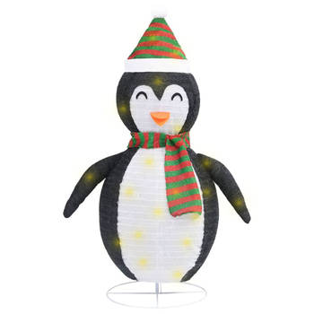 The Living Store Kerstdecoratie Pinguïn - 60 cm - Met 48 LEDs - 8 lichteffecten - 5 m lange verlengkabel