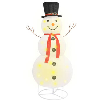 The Living Store Sneeuwpop Kerstdecoratie - 180 cm - Energiezuinige LEDs en 8 lichteffecten - Met verlengkabel en
