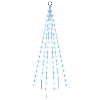 The Living Store LED-kerstboom - 70 x 180 cm - Blauw - 108 LEDs