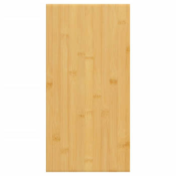 The Living Store Wandplank Rustieke Stijl - 40x20x1.5 cm - Bamboe - Extra opbergruimte - Eenvoudig schoon te maken