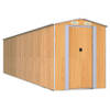 The Living Store Schuur Outdoor - 192 x 772 x 223 cm - lichtbruin - gegalvaniseerd staal