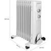 Clatronic RA 3736 wit 9 Rippen radiator 2000 W