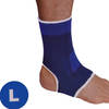 Enkelondersteuning en Bescherming gegarandeerd met Hoogwaardige Enkelbrace Maat L Blauwe Enkelbandage - 13cm x 21.5 cm