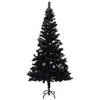 The Living Store Kunstkerstboom - Zwart - 210 cm - LED-verlichting - USB-aansluiting