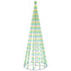 The Living Store LED-Kerstboom Meerkleurig 732 LEDs - 160x500 cm - Compact ontwerp