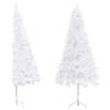 The Living Store Hoekkerstboom PVC 240 cm - Wit - 525 uiteinden