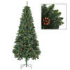 The Living Store Kerstboom Groen 210 cm - Levensecht - LED Verlicht - Inclusief Standaard - Decoratie