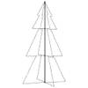 The Living Store Kerstkegelboom - 120 x 220 cm - LED-verlichting - 8 lichteffecten