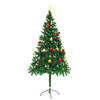 The Living Store Kunstboom - Kerstboom met LED-verlichting - 180 cm - Groen - 564 takken