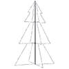 The Living Store Kerstkegelboom - 98 x 150 cm - Met 200 LEDs - 8 Lichteffecten