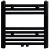 The Living Store Handdoekradiator - zwart - 480 x 480 mm - 8 dwarsbalken